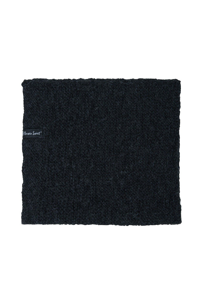 CHUNKY COWL ALPACA WOOL BLACK NO.5