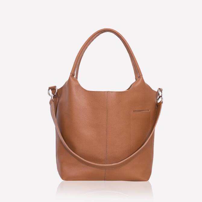 Caramel leather tote bag NO. 224