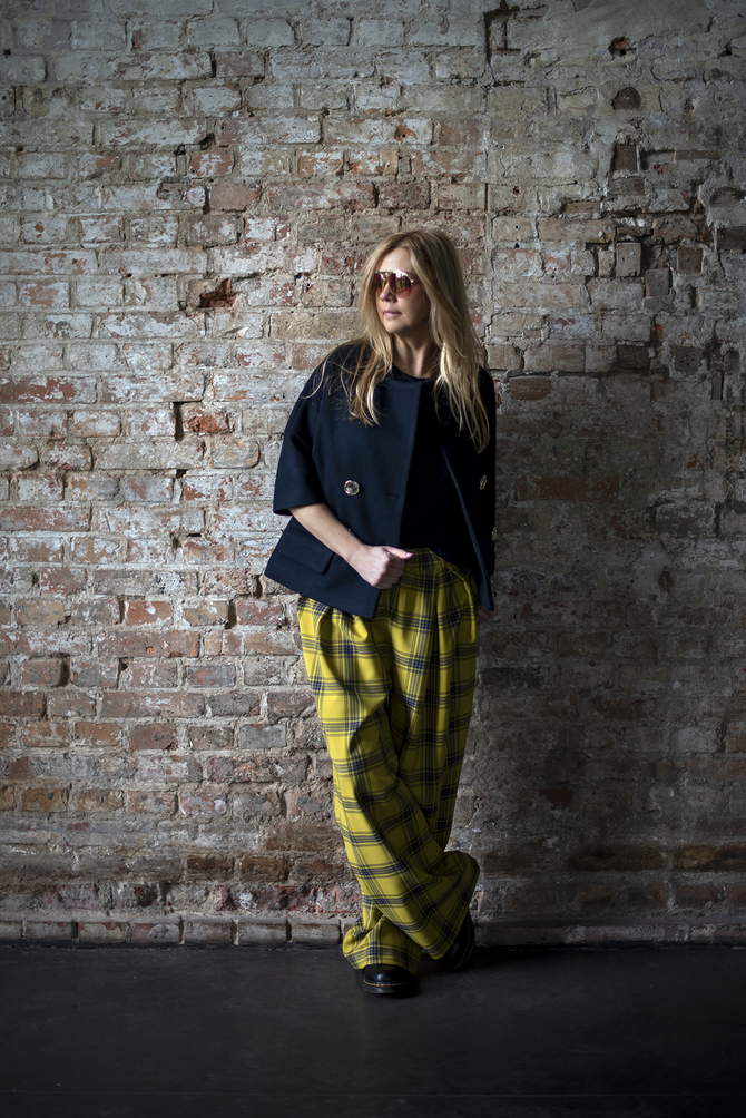 DOPAMINE DRESSING trousers with a check pattern NO.15