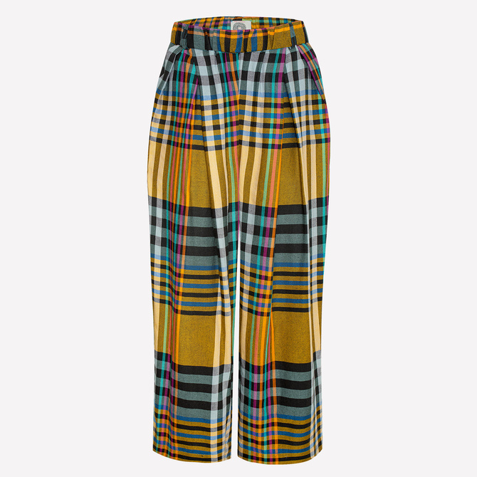 DOPAMINE DRESSING trousers with a check pattern NO.9