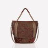 Boho autumn bag with rust - colored paisley pattern NO. 130