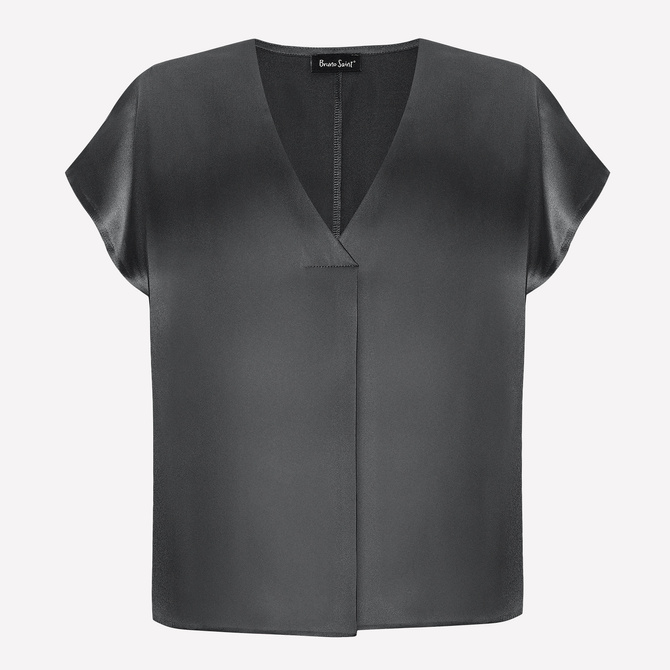 SILK GREY BLOUSE GREY