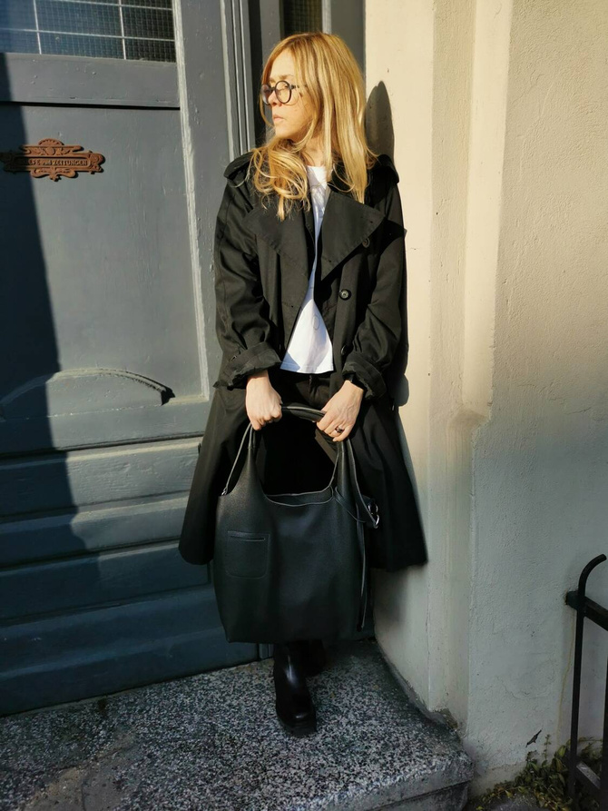 Torba ze skóry GRAFITOWA NO. 220