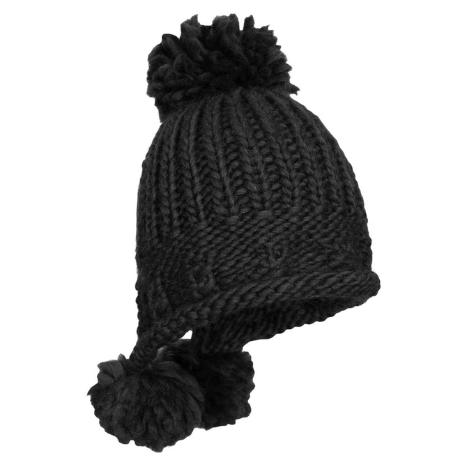 Alpaca and wirgin wool black hat. 