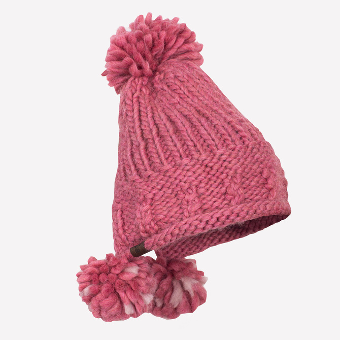 Alpaca and wirgin wool pink hat. 