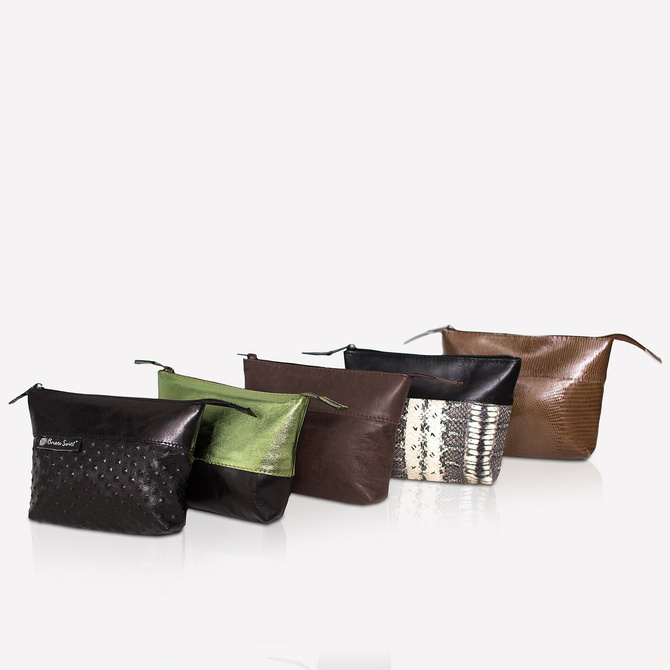 Leather shopper bag brown NO.113
