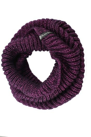 Violet cowl merino wool.