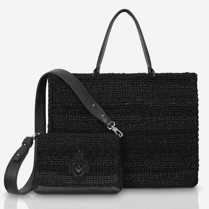 Komplet toreb ze skóry - crossbody oraz tote z elementami wymiennymi NO.187