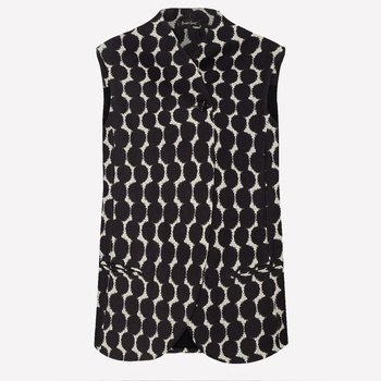 OBSZERNA CAŁOROCZNA KAMIZELKA WEŁNA Z BAWEŁNĄ