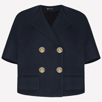 MARYNARKA KURTKA PREMIUM GRANATOWA100% WEŁNA