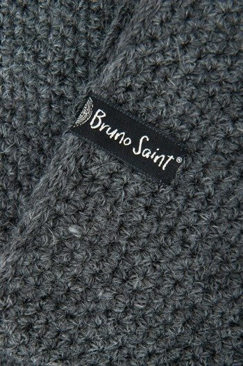 BABY ALPACA WOOL COWL GRAY