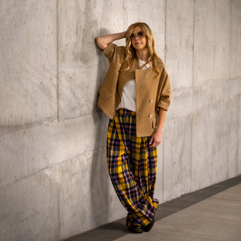 DOPAMINE DRESSING trousers with a check pattern NO.11