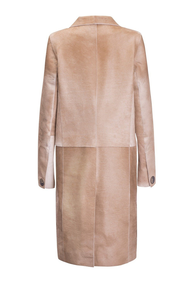 Camel Calf Hair Coat