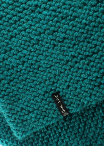 CHUNKY COWL ALPINE WOOL TURQUOISE