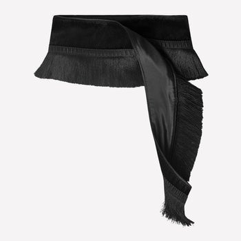 Pasek z frędzlami w kolorze czarnym NO. 11