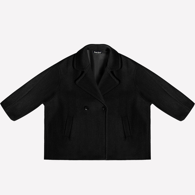 AWANGARDOWY MINIMALISTYCZNY PŁASZCZ PHILO 100% WEŁNA