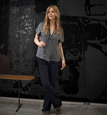 SILK GREY BLOUSE GREY