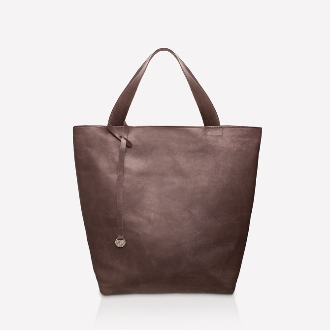 Leather shopper bag brown NO.113