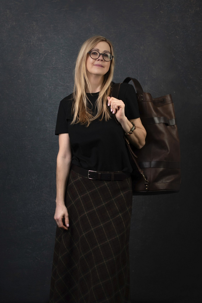 Plecak, worek żeglarski, torba podróżna zsurowej, grubej skóry NO.181