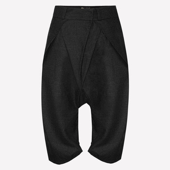 Graphite colour cashmire wool way-out trousers NO. 6