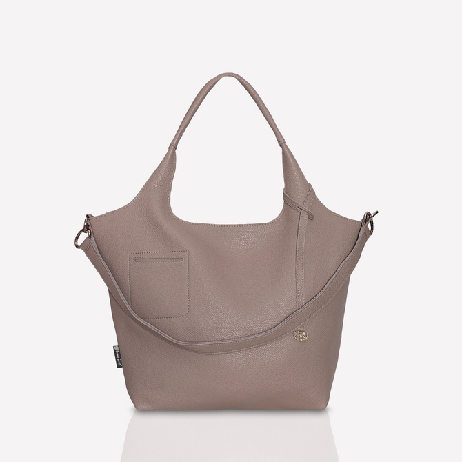 Leather beige shopperbag  NO.141