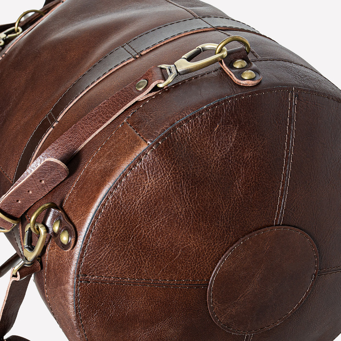 Plecak, worek żeglarski, torba podróżna zsurowej, grubej skóry NO.181