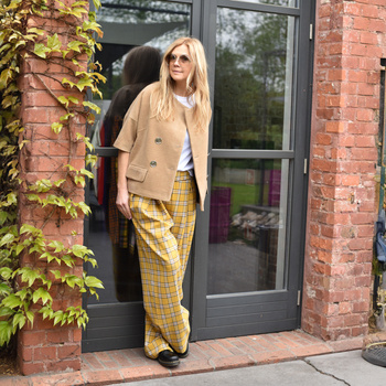 DOPAMINE DRESSING trousers with a check pattern NO.14