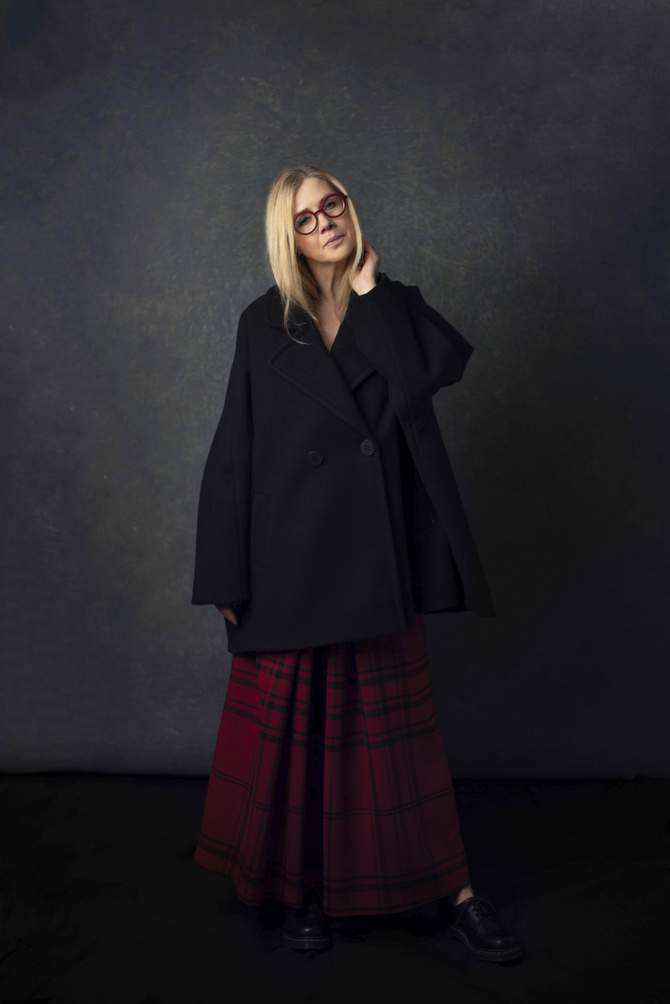 AWANGARDOWY MINIMALISTYCZNY PŁASZCZ PHILO 100% WEŁNA