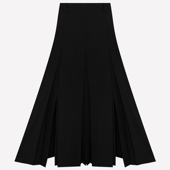 SPÓDNICA PREMIUM MAO WEŁNA OSIEM KLINÓW GRAFITOWA