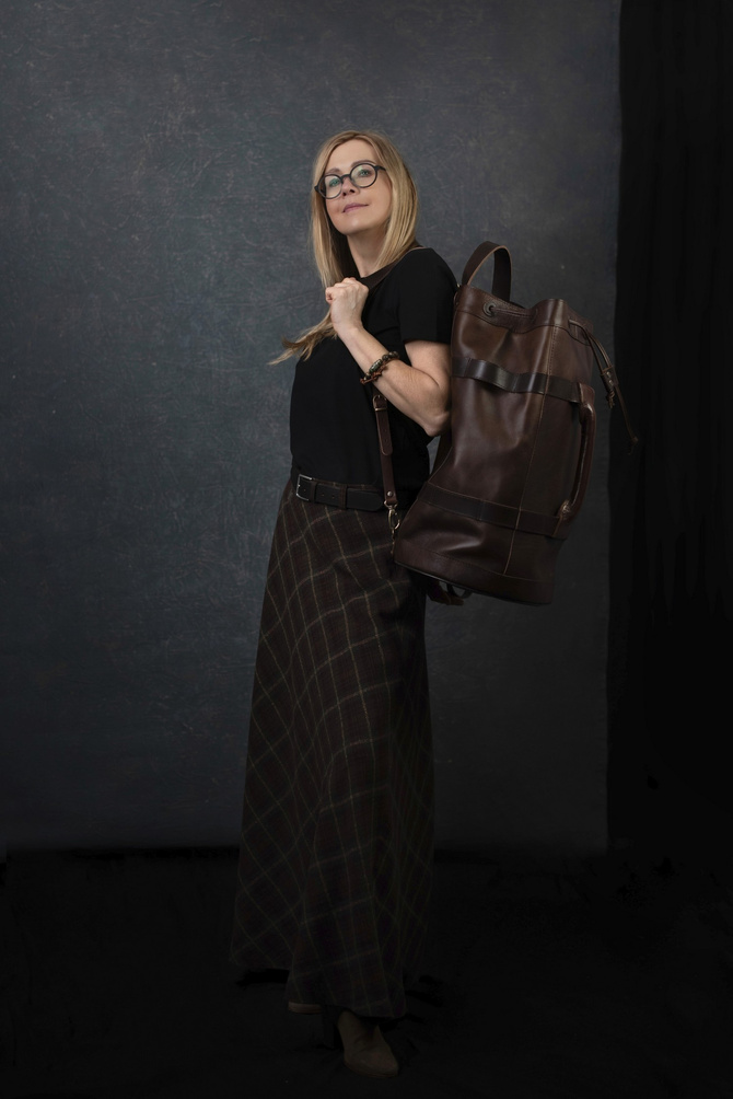 Plecak, worek żeglarski, torba podróżna zsurowej, grubej skóry NO.181